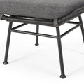 Montana Ottoman Gray Iron Plastic