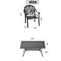 Cushions In Random Colors 5 Piece Set Of Cast Aluminum Patio Furniture With Cushions Yes Complete Patio Set Black Seats 4 Rust Resistant Frame Water Resistant Cushion Garden & Outdoor Complete Patio Sets Aluminium