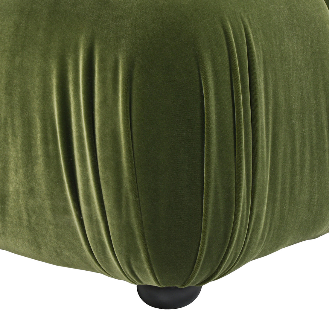 Marcel 36" Bubble Modular Modern Lounge Arm Chair, Olive Green Performance Velvet Olive Green Foam Velvet