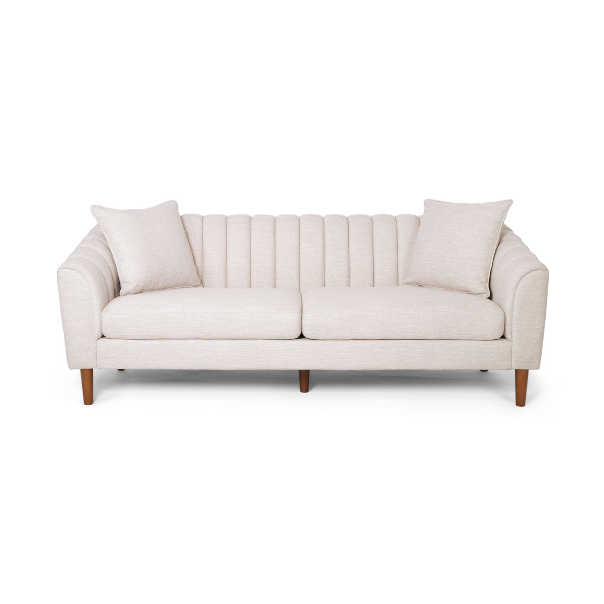 66957.00Abge 3 Seater Sofa A Carton Beige Brown Wood Primary Living Space Foam Fabric 3 Seat