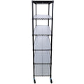 6 Tier 6000Lbs Capacity Nsf Metal Shelf Wire Shelving Unit, Heavy Duty Adjustable Storage Rack With Wheels & Shelf Liners For Commercial Grade Utility Steel Storage Rack, Black 82