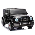 24V 2 Seater Kids Ride On Car Licensed Mercedes Benz G63 Powerful 4Wd For Kids Ages 3 8, With 7Ah Big Battery, Remote Control, Soft Braking, 4 Wheel Suspension, Led Headlight & Music,Black Black Polyethylene