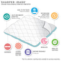 Oversized Down Alternative Comforter White King Cal King White Nylon
