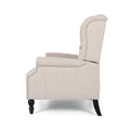 One And Half Seater Recliner Beige Fabric