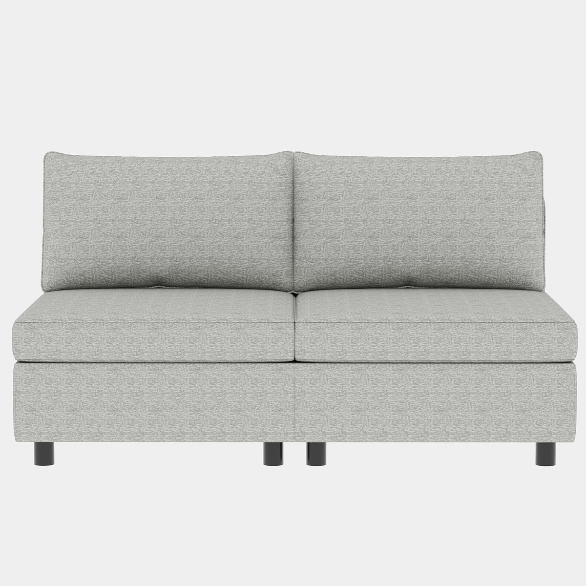 Love Seat Couches, 2 Seater Loveseat Mid Century Modern Sofa Couch With Storage For Small Spaces, Living Room, Dorm, Bedroom Grey Fabric