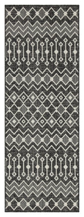 Sunshine Gc Har2020 Anthracite 5 Ft. 3 In. X 7 Ft. 3 In. Indoor Outdoor Area Rug Anthracite Polyester Polypropylene
