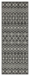 Sunshine Gc Har2020 Anthracite 7 Ft. 10 In. X 10 Ft. 3 In. Indoor Outdoor Area Rug Anthracite Polyester Polypropylene