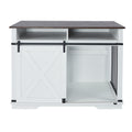 Wf005 Wh,The Dog Cage Has A Large Space White Linen
