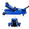 2.5 Ton Low Profile, Heavy Duty Steel Racing Floor Jack With Single Piston Lift Pump, Lifting Range 3.5
