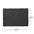 Throw Blankets Dark Grey Acrylic