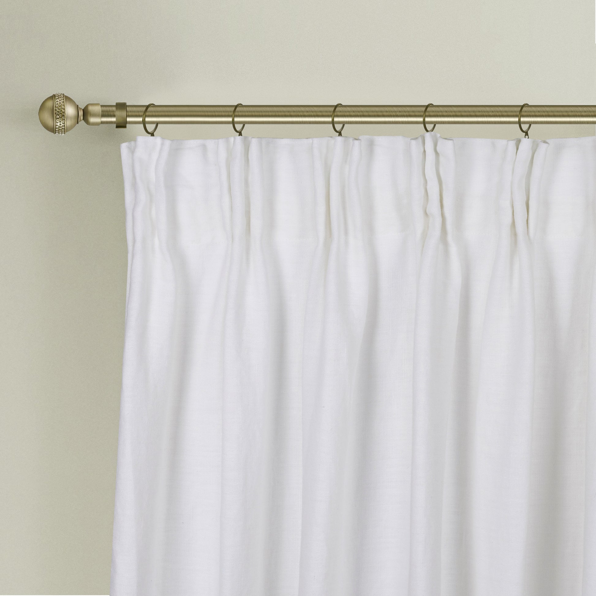 Newport Blackout Curtains For Bedroom, Linen Curtains For Living Room, Window Curtains, Room Darkening Curtains 84 Inches Long, Soft White Soft White Linen
