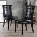 Badin Kd Dining Chair Mp2 Set Of 2 Black Pu