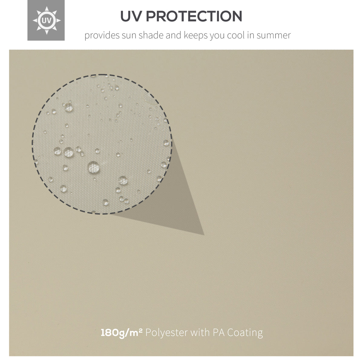 Outsunny 13' X 10' Gazebo Replacement Canopy, 2 Tier Top Uv Cover For 9.84' X 9.84' Outdoor Gazebo, Cream White Top Only Cream White Polyester