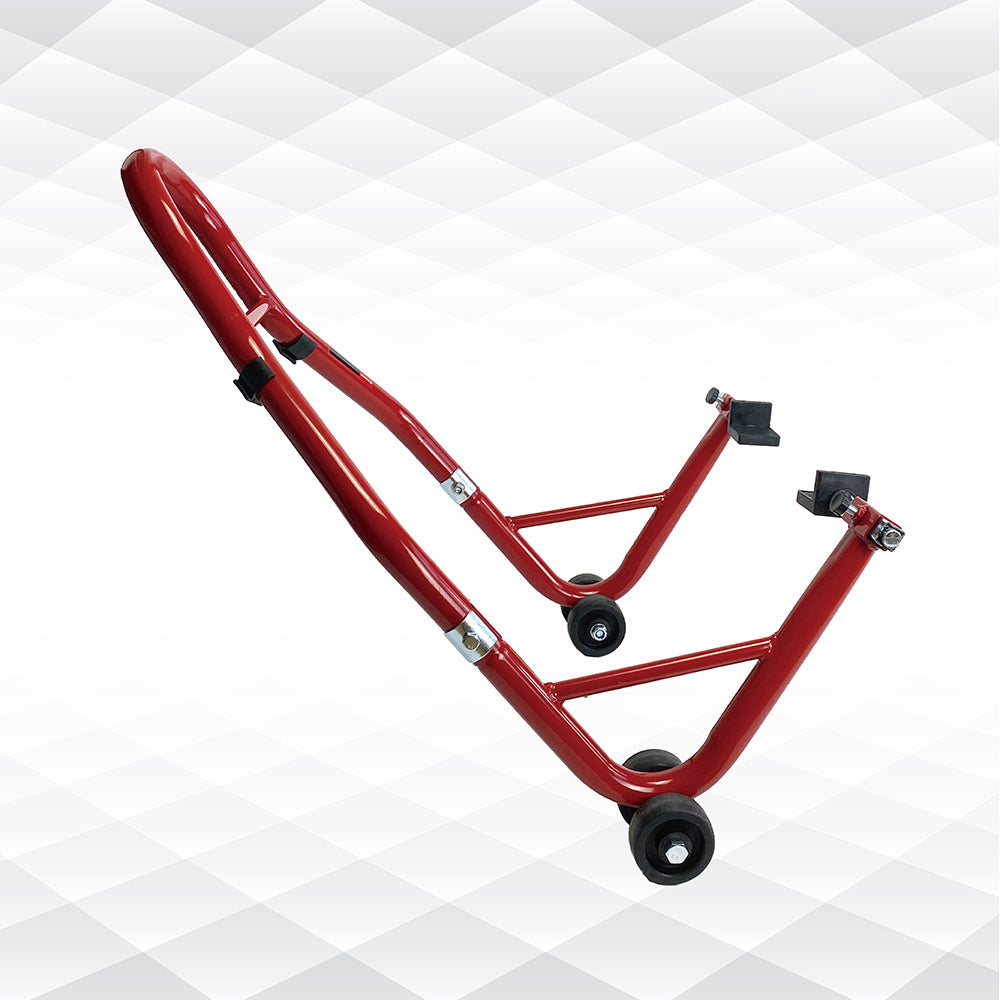 Motorcycle Stand 850Lb Sport Bike Rear Wheel Lift Swingarm Paddock Stands Red, U L Red Steel