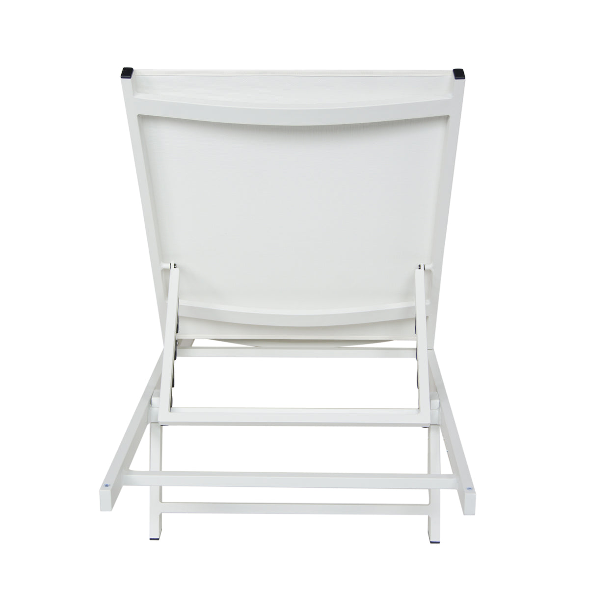 Salton Chaise Lounge Mp2 Set Of 2 White Metal Mesh