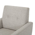 Club Chair Beige Fabric