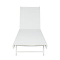 Salton Chaise Lounge Mp2 Set Of 2 White Metal Mesh