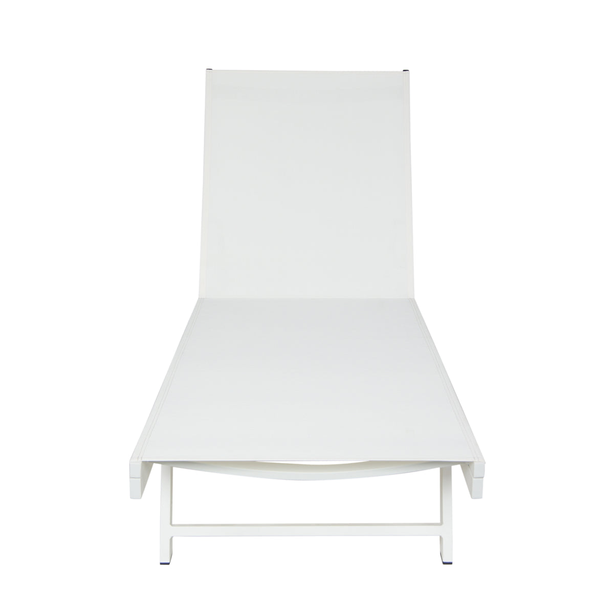 Salton Chaise Lounge Mp2 Set Of 2 White Metal Mesh