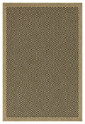Earth Gc Ntl1003 Jute Black 5 Ft. 3 In. X 7 Ft. 3 In. Indoor Outdoor Area Rug Natural Black Polyester Polypropylene