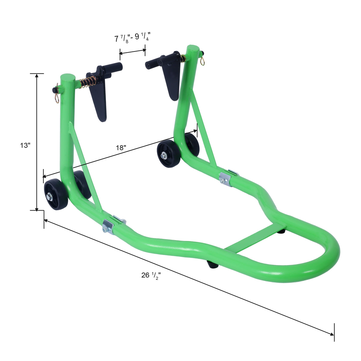 Motorcycle Stand 1000Lb Sport Bike Front And Rear Wheel Lift Swingarm Paddock Stands Black U Green Green Steel