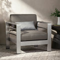 Cape Coral Mp1 Club Chair Yes Khaki,Silver Rust Resistant Frame Garden & Outdoor Modern Aluminium