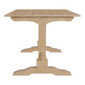 3 Piece Retro Dining Set, Rectangular Trestle Table And 2 Wooden Benches For 4 People For Dining Room And Kitchen Natural Wood Natural Wood Solid Wood Mdf