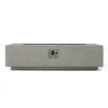 50000 Btu Rectangle Mgo Fire Table Tank Outside Tank Cover Not Included Light Grey Magnesium Oxide
