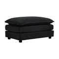 U Shaped Sectional Sofa W Reversible Footrest, 5 Seater Convertible Corner Couch With 2 Ottomans ,Modern Minimalist Soft Sofa & Couch For Living Roomblack Chenille Black Chenille 3 Seat