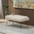 Bench White Mdf Metal
