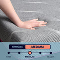 Re11 Inch Cooling Gelcare Memory Foam Adult Mattress, Queen Size Grey Memory Foam Foam Queen