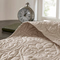 Reversible Quilt Set Khaki King Cal King Khaki Cotton