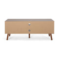 Tv Stand White Walnut 40 49 Inches Wood
