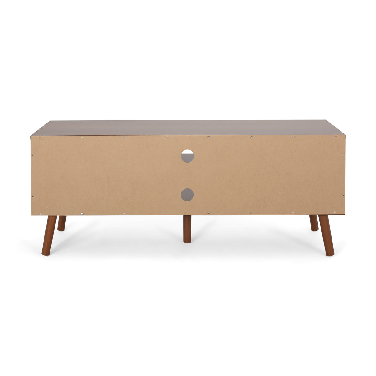 Tv Stand White Walnut 40 49 Inches Wood