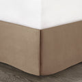 7 Piece Faux Suede Comforter Set Tan Queen Queen Tan Polyester