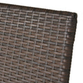 Outdoor Wicker Chairs, 56225.00Chrbrn Kd, 4Pcs Brown Resin