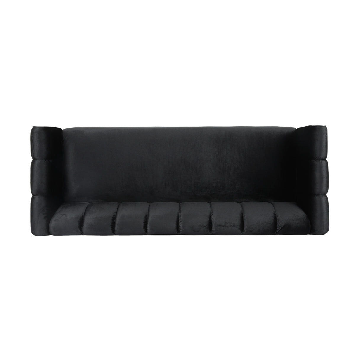 Miranda Velvet 3 Seater Sofa Black Velvet