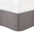 7 Piece Micro Corduroy Comforter Set Grey Queen Grey Polyester