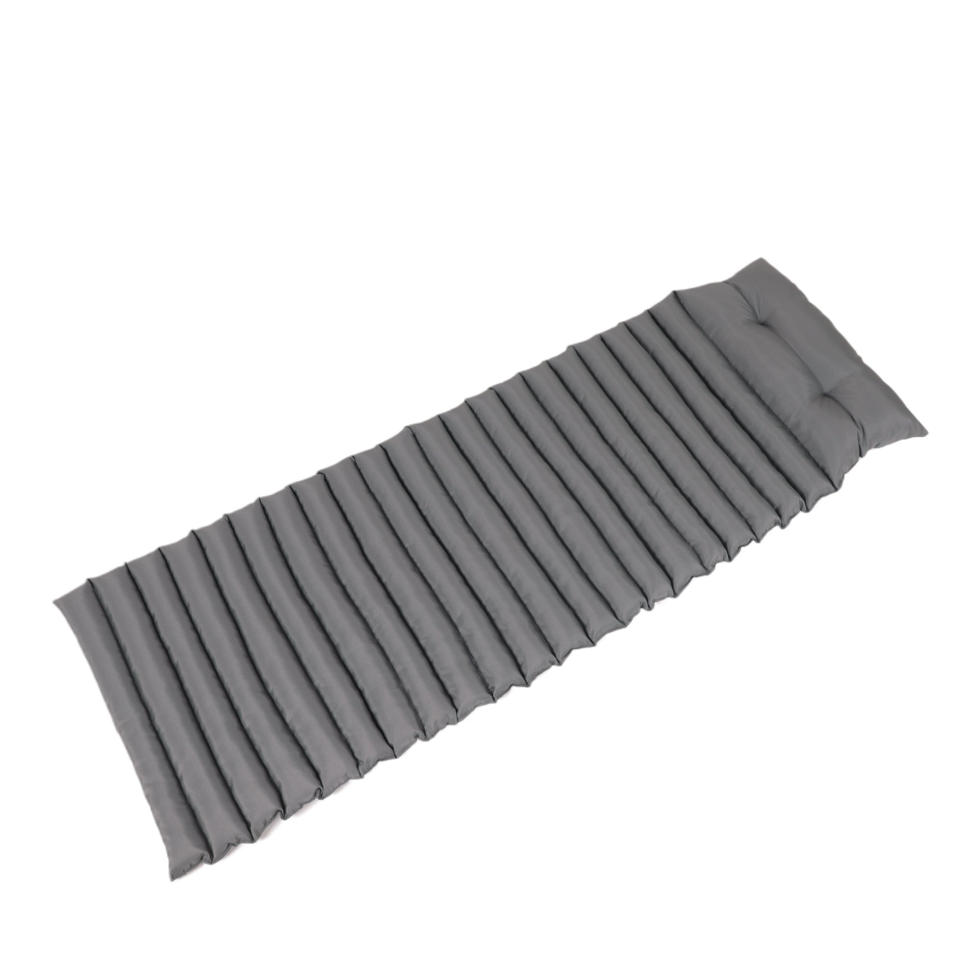 2Pcs Set Outdoor Lounge Chair Cushion Replacement Patio Funiture Seat Cushion Chaise Lounge Cushion Grey No Lounge Grey 2 Person Seating Group Polyester