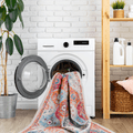 Naar 4X6 Cream Area Rug, Washable Rug, Low Pile, Non Slip, Non Shedding, Foldable, Kid & Pet Friendly Area Rugs For Living Room, Bedroom, Kitchen, Dining Room Rug Perfect Gifts, Cream, 4' X 6' Cream Chenille Polyester