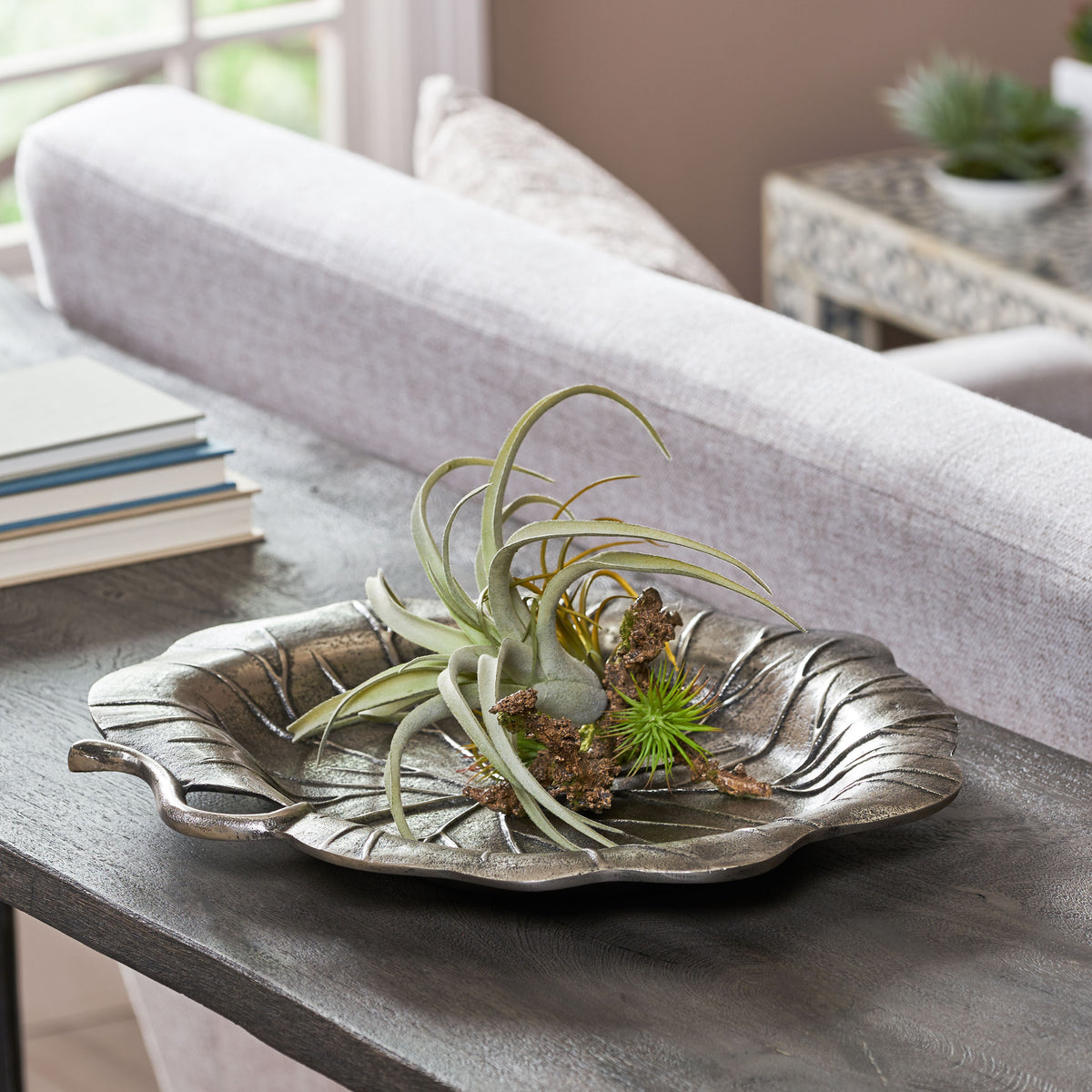 Platter Clear Antique Nickel Aluminium