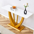 Modern And Simple Rectangular Glass Dining Table In White With A Pattern, 0.39 