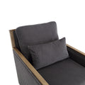 Coolmore Corduroy Swivel Barrel Chair, Comfy Accent Sofa Chair For Living Room, 360 Degree Swivel Barrel Club Chair, Leisure Arm Chair For Nursery, Hotel, Bedroom, Office, Lounge Dark Gray Dark Gray Primary Living Space Foam Corduroy