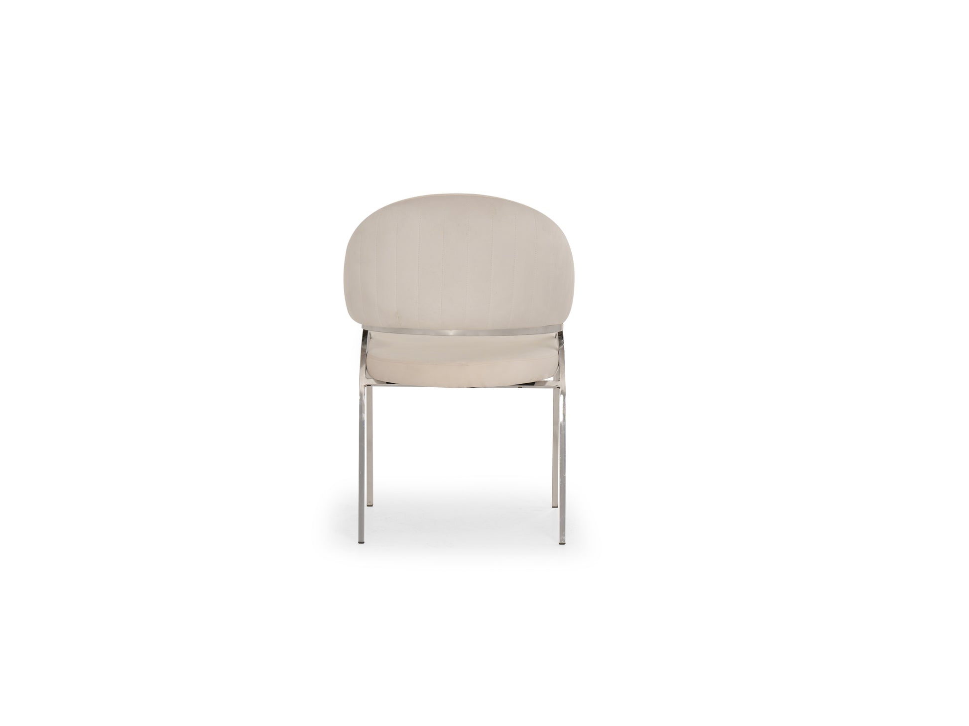 Ruby Modern & Contemporary Style Chair Made With Metal & Steel Legs In Beige Color Beige Primary Living Space Contemporary Plush Metal