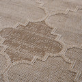 Naar Guros Collection 5X7 Cream Trellis Indoor Outdoor Area Rug Cream Polypropylene