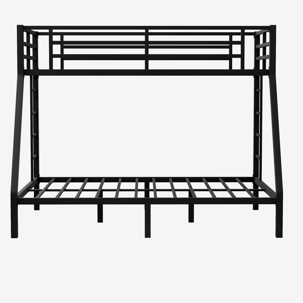 Metal Twin Xl Over Queen Bunk Bed For Teens And Adults,Space Saving Noise Reduced No Box Spring Needed Expect Arrive Date 2024 7 17 Twin Xl Black Metal