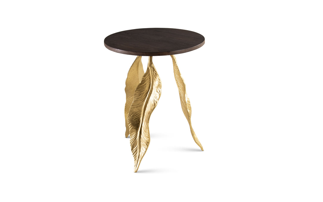 Verna Accent Table Black Black Iron