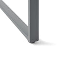 Glasgow Dining Chair Set Of 2 Grey Aluminum