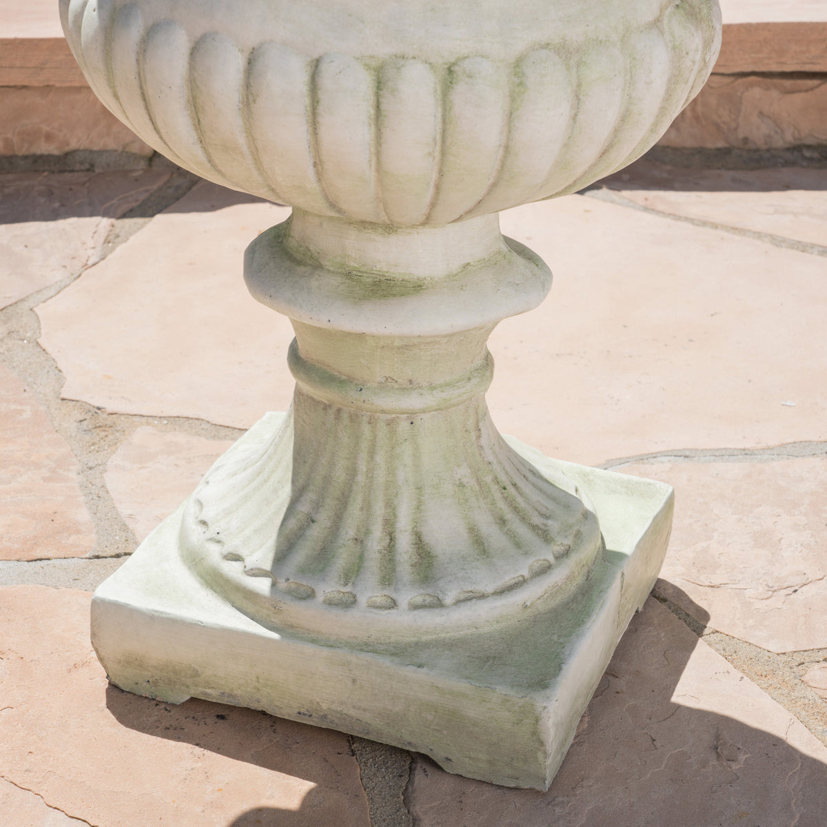 Mgo Garden Urn Planter White Magnesium Oxide