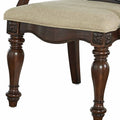 Royale Arm Chair Set Of 2 Dark Brown Dark Brown Fabric