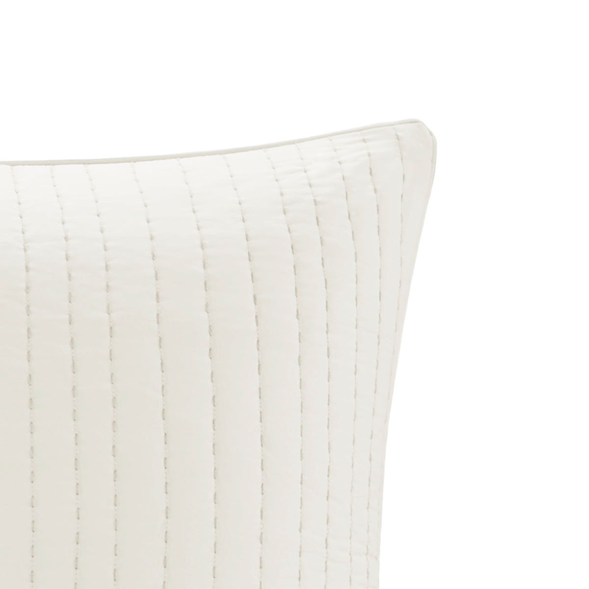 Cotton Quilted Euro Sham White Euro Sham White Cotton